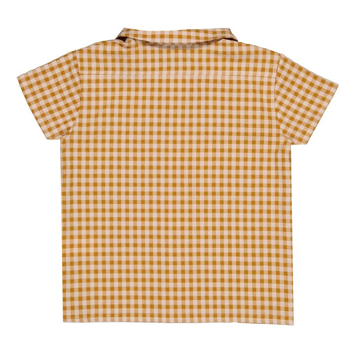 Manu Checked Shirt with Recycled Materials | Camel- Immagine del prodotto n°3