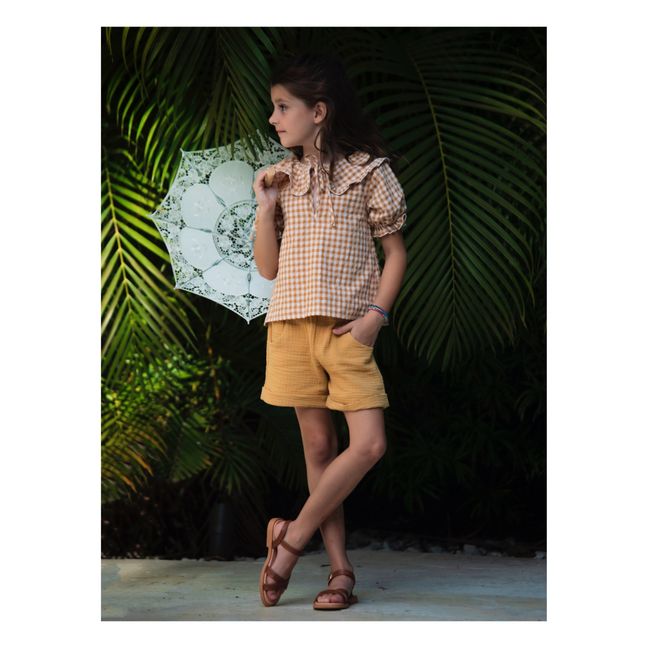 Short Coton Bio Alain | Jaune moutarde