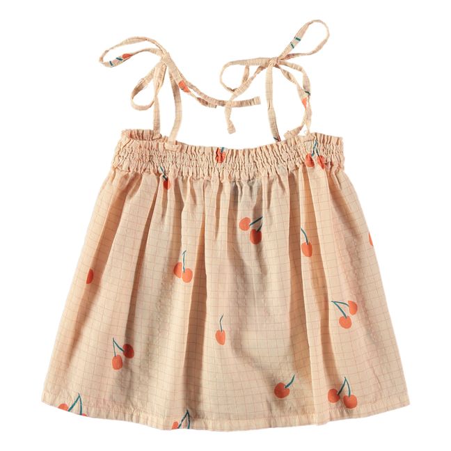 Top à Bretelles Coton Bio Virgo  | Pale pink