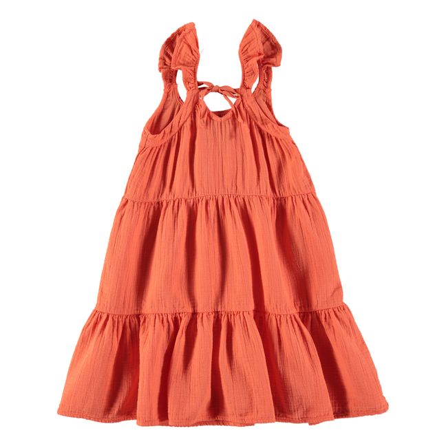 Taurus Organic Cotton Dress  | Rojo
