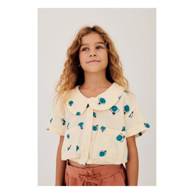 Pisces Organic Cotton Blouse | Ecru