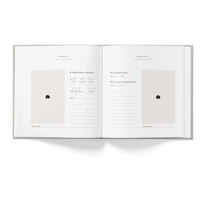 Livre de naissance Pure Lin - Tome 2 | Beige