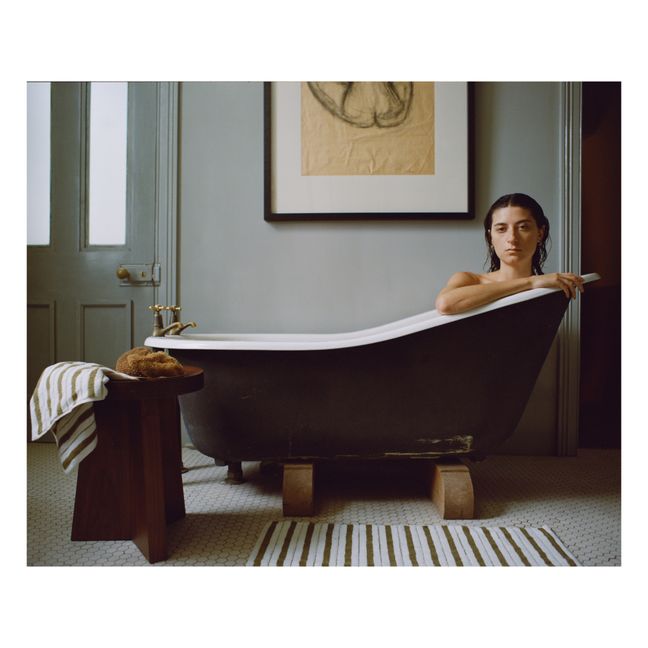 Echo Bath Mat  | Blanc/Écru
