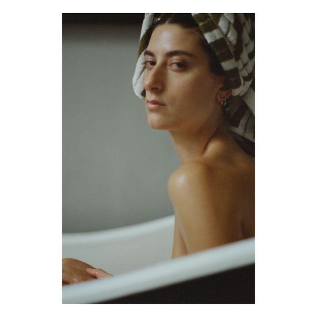 Franklin Bath Towel | Blanc/Écru