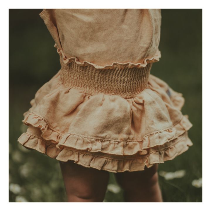 Vaibi Linen Ruffle Bloomers | Apricot- Produktbild Nr. 2