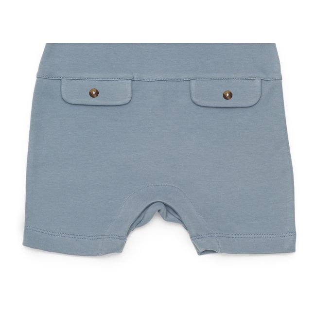 Combishort Coton Bio Olke | Bleu gris