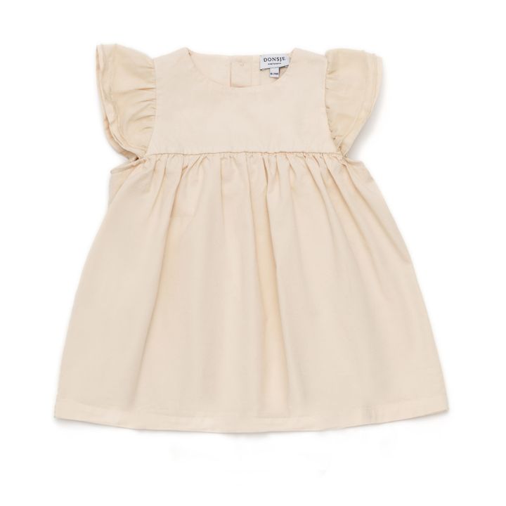 Valerie Organic Cotton Dress | Beige rosado- Imagen del producto n°0