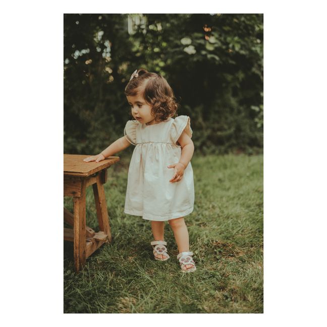 Valerie Organic Cotton Dress | Beige rosé
