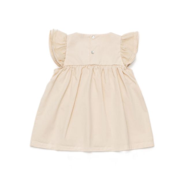 Valerie Organic Cotton Dress | Beige rosé