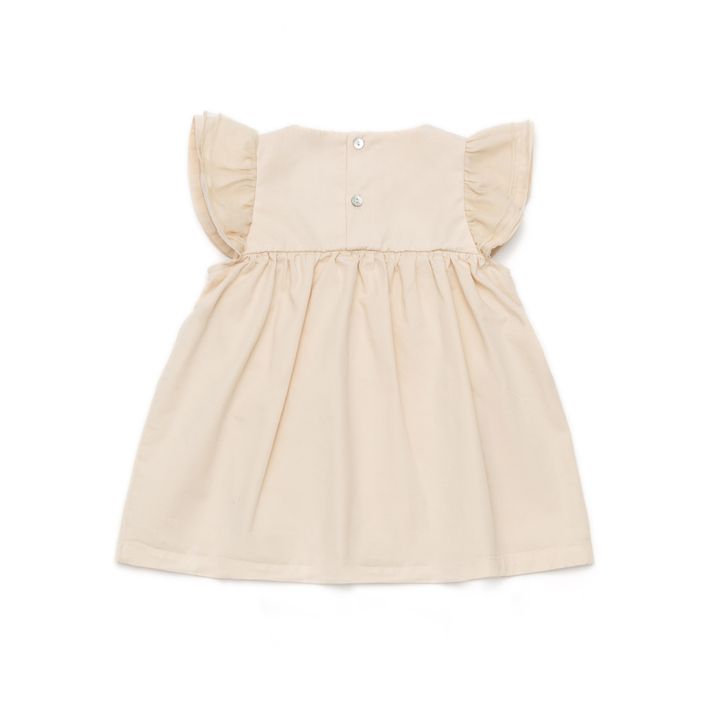 Valerie Organic Cotton Dress | Beige rosado- Imagen del producto n°3
