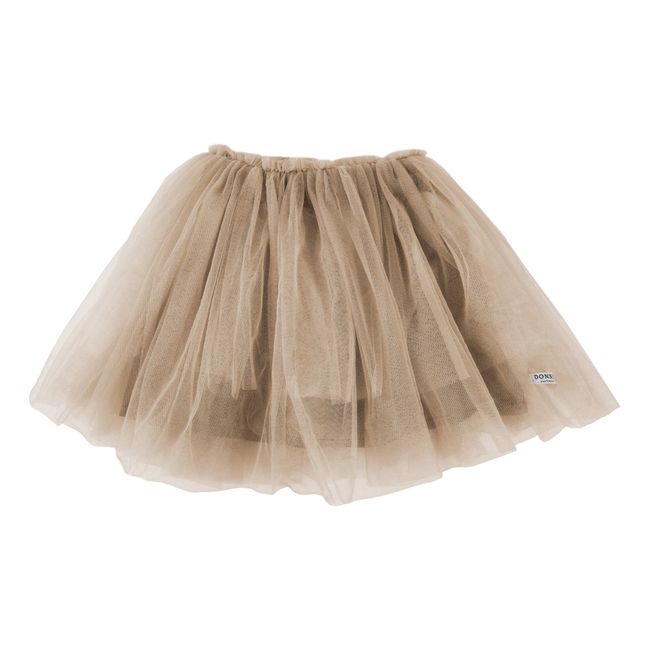 Jupe en tulle métallisé Fay | Doré