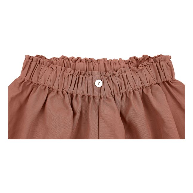 Alme Linen Shorts | Terracotta