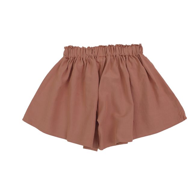 Alme Linen Shorts | Terracotta