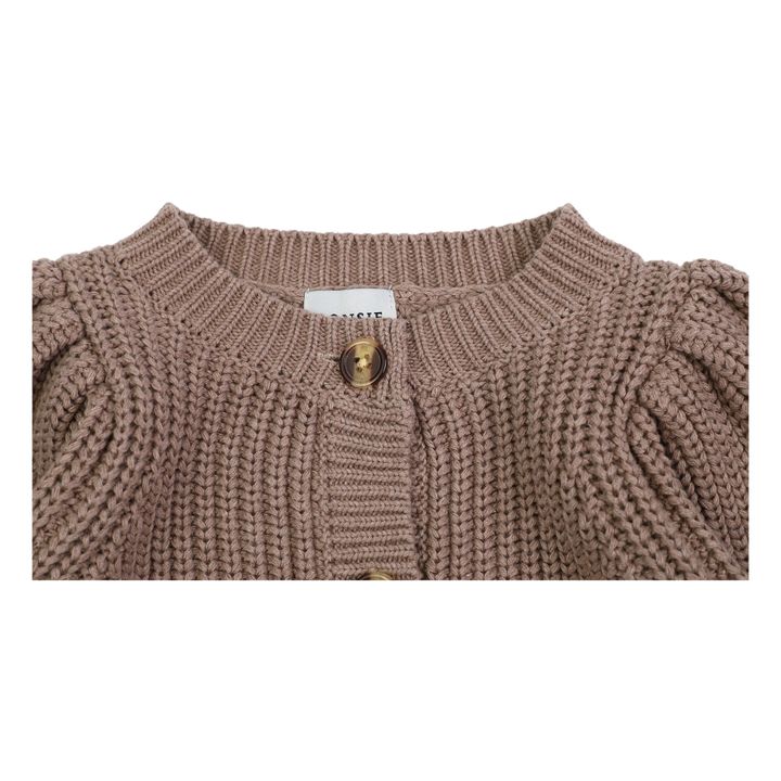 Dica Knitted Cardigan | Chocolate- Product image n°3