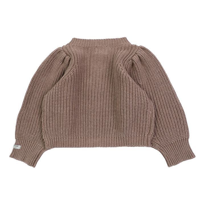 Dica Knitted Cardigan | Chocolate- Imagen del producto n°6