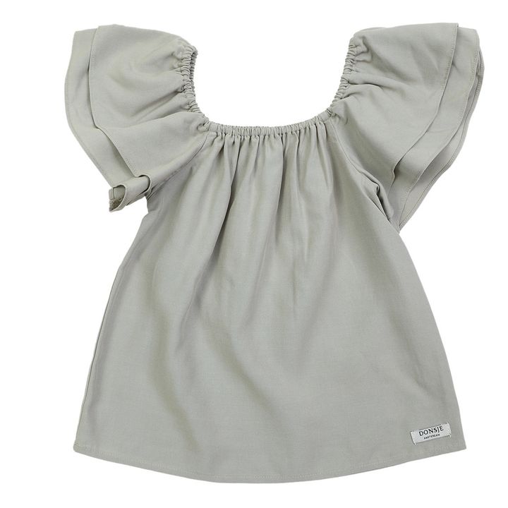 Flya Linen Top | Verdigris- Product image n°0