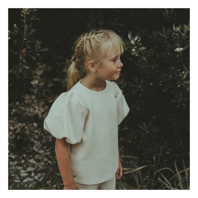 Phiphi Puff-Sleeve Top | Seidenfarben