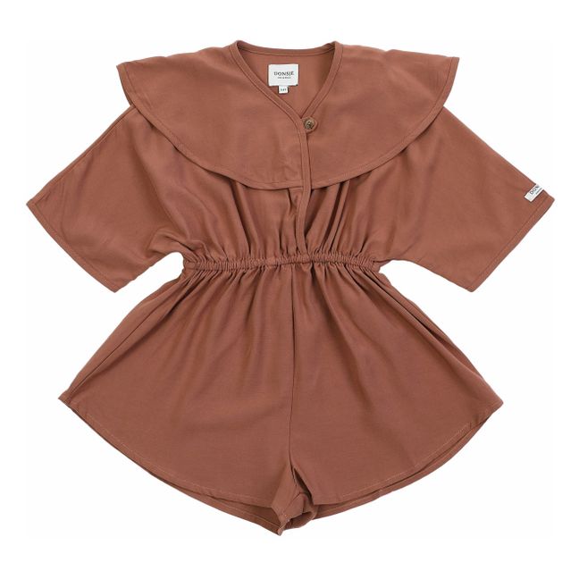 Silia Playsuit | Terracotta