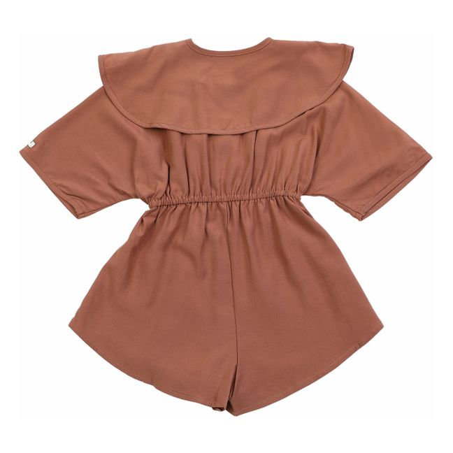 Silia Playsuit | Terracotta