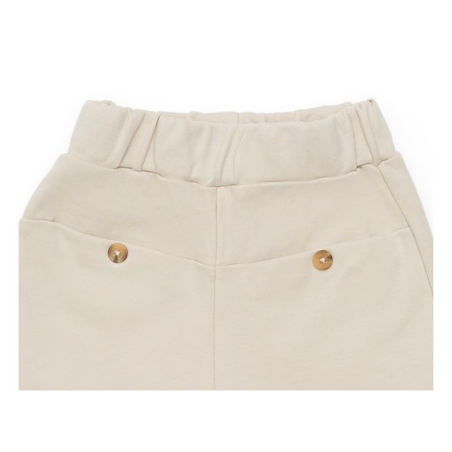 Birs Organic Cotton Shorts | Ecru