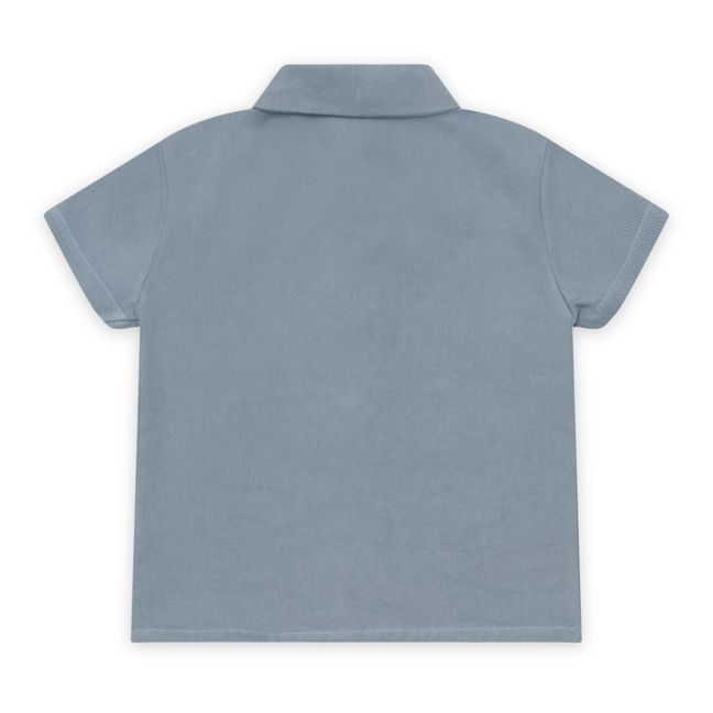 Chemise Coton Bio Moers | Bleu gris
