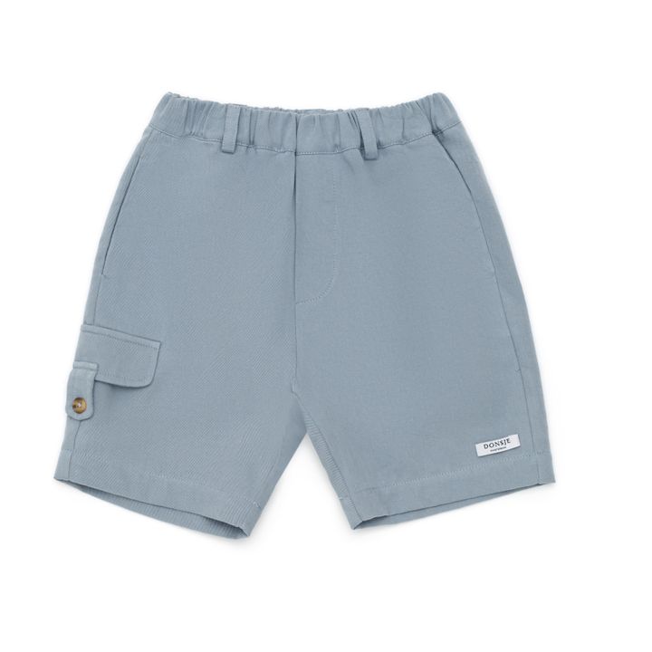 Nik Organic Cotton Bermuda Shorts | Azul Gris- Imagen del producto n°0