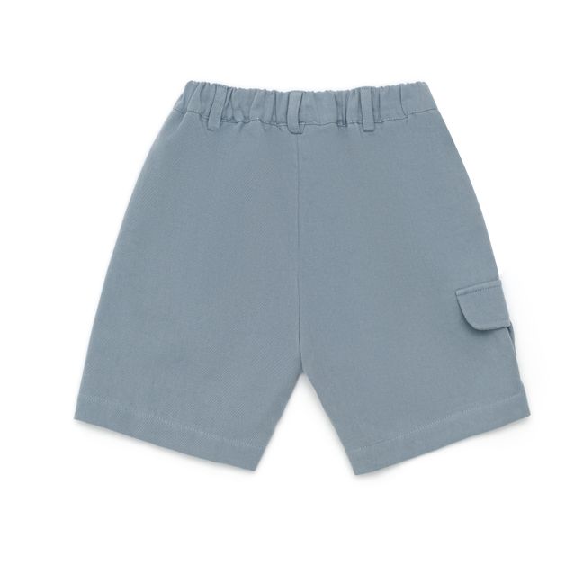 Nik Organic Cotton Bermuda Shorts | Graublau