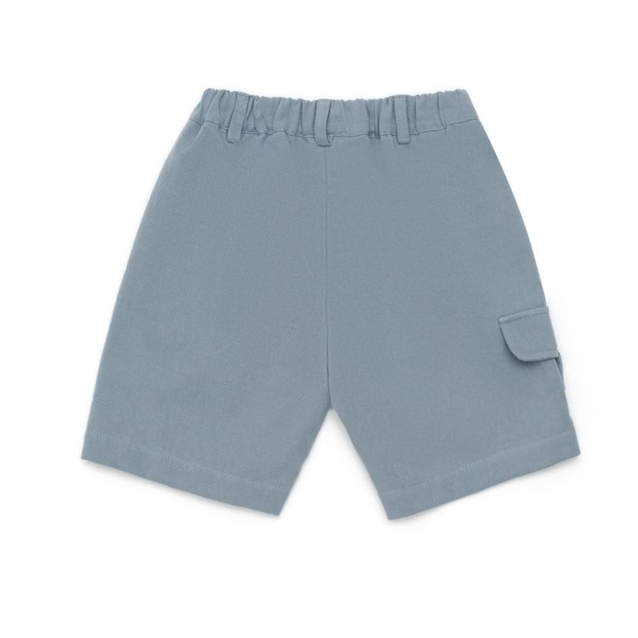 Nik Organic Cotton Bermuda Shorts | Azul Gris- Imagen del producto n°5