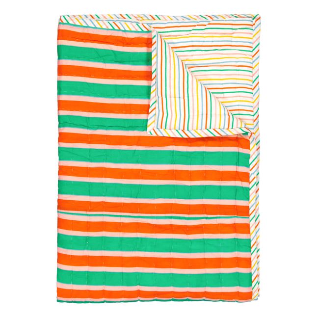 Plaid quilté réversible Manon Stripes