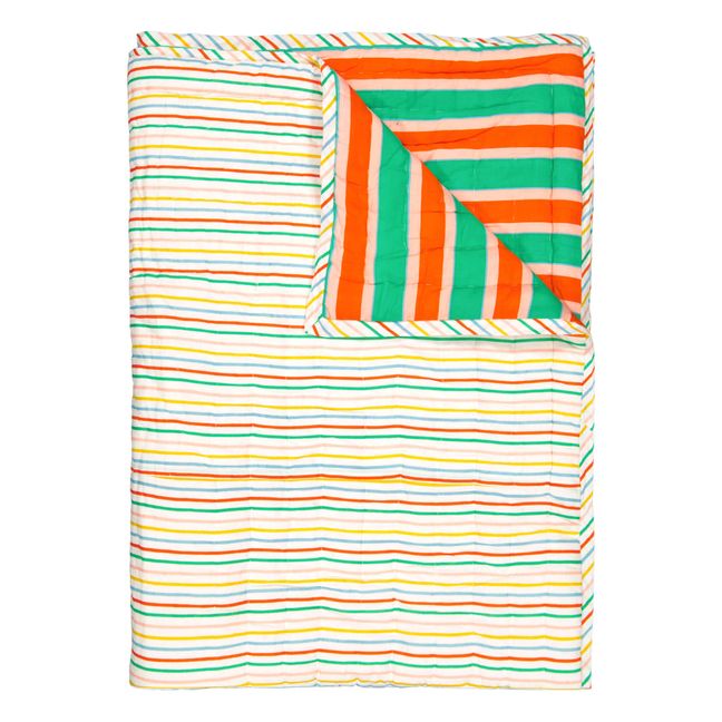 Plaid quilté réversible Manon Stripes
