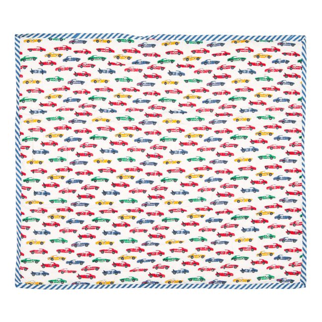 Race cars Reversible Quilted Blanket | Multicolore