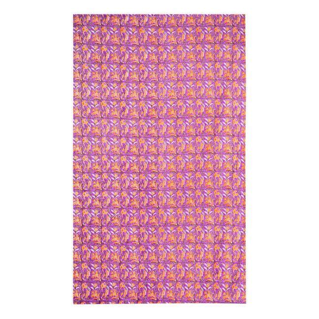 Nappe Bed of flowers en coton organique  | Violet