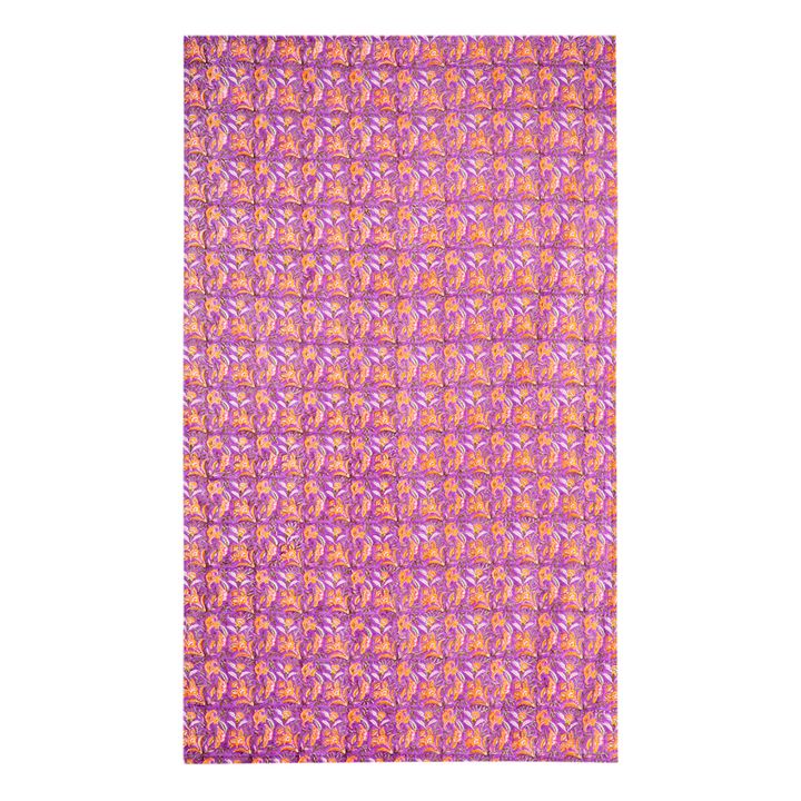 Organic Cotton 'Bed of Flowers' Tablecloth  | Violett- Produktbild Nr. 0