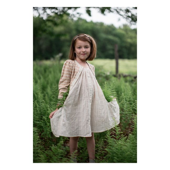 Cardigan Coton Pima Bio Rose | Rose pêche