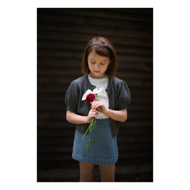 Cardigan Coton Pima Bio Mimi | Vert kaki