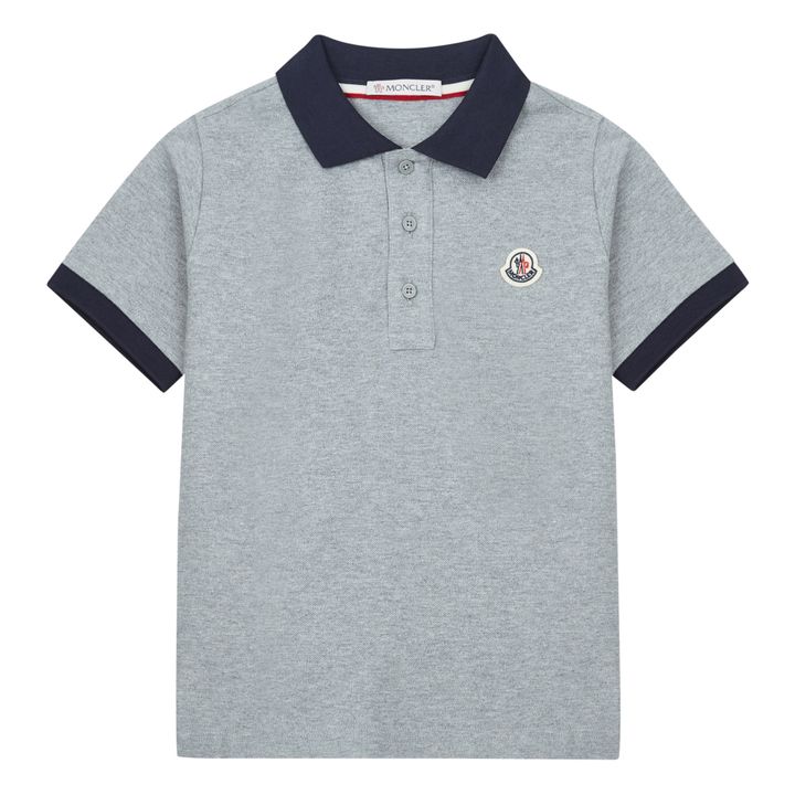 Polo mit Logo | Grau Meliert- Produktbild Nr. 0