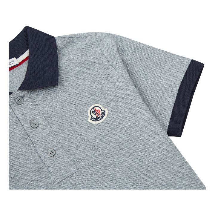 Polo mit Logo | Grau Meliert- Produktbild Nr. 1