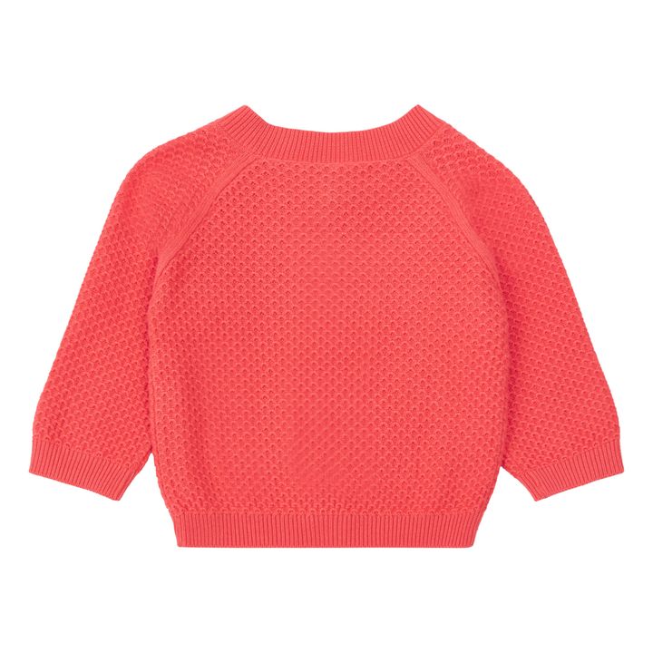 Knitted Cotton Cardigan | Pink- Product image n°1
