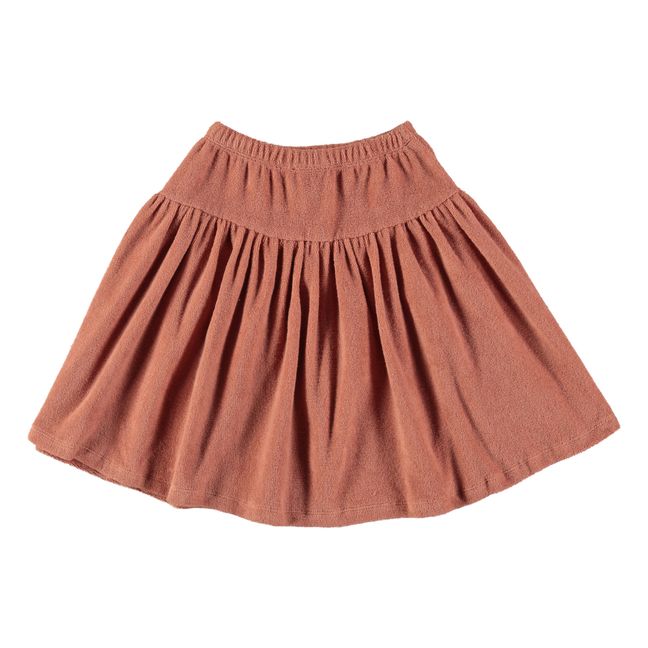 Jupe Eponge Coton Bio Petra  | Terracotta