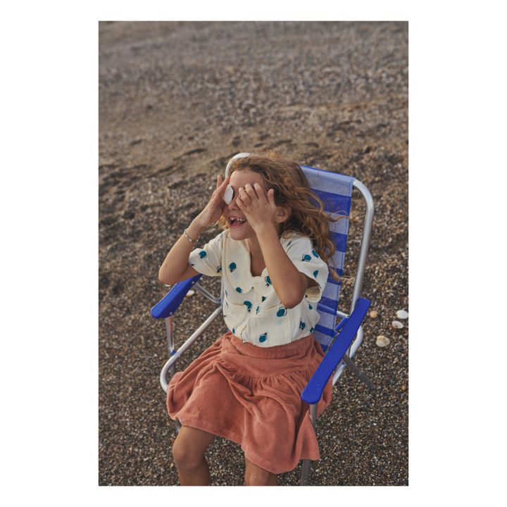 Petra Organic Cotton Terry Skirt  | Terracotta- Product image n°1