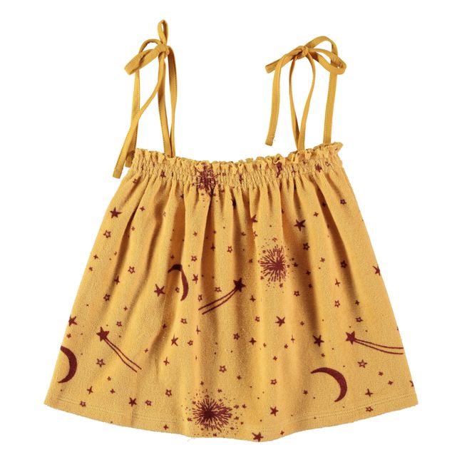 Top à Bretelles Eponge Coton Bio Lerna  | Yellow