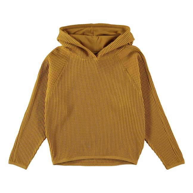 Naos Waffle Hoodie  | Ocre