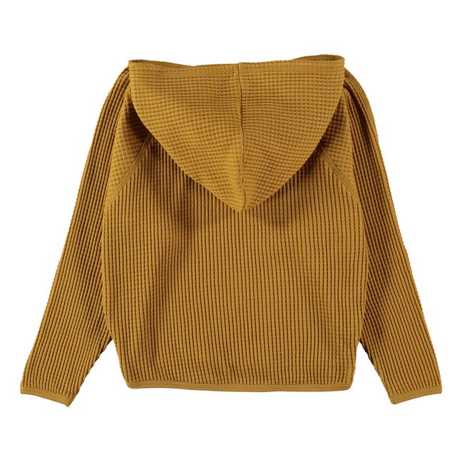 Naos Waffle Hoodie  | Ocre