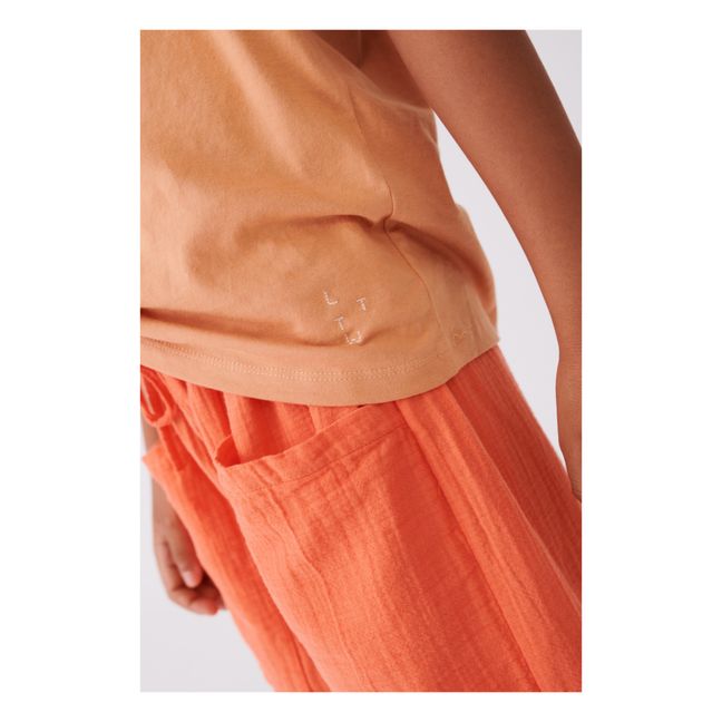 T-Shirt Coton Bio Sun  | Apricot