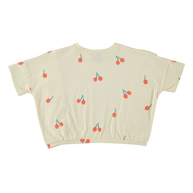 T-Shirt Cropped Coton Bio Capella  | Ecru