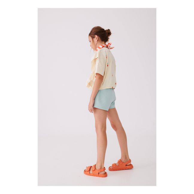 T-Shirt Cropped Coton Bio Capella  | Ecru