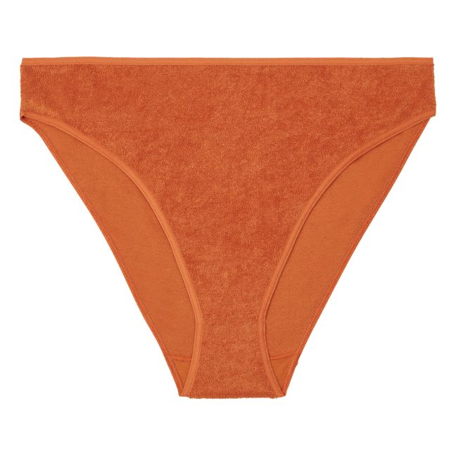 Organic Cotton Terry Bell Panties | Orange Rouille