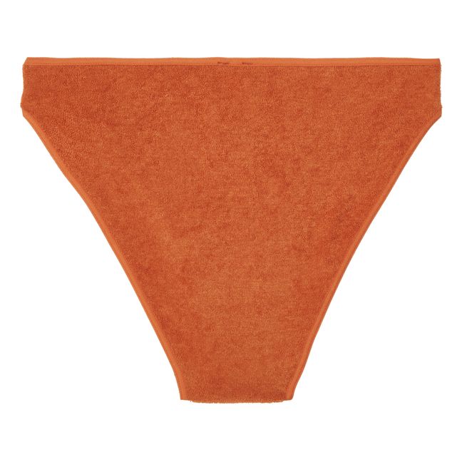 Organic Cotton Terry Bell Panties | Orange Rouille