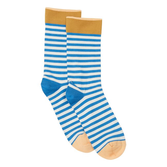 Stripe Socks | Blau