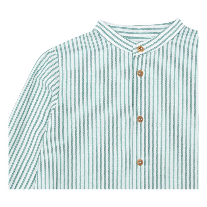 Camisa de rayas | Verde- Imagen del producto n°1